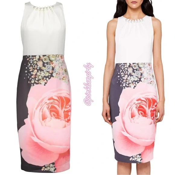 open lace back dress Ted Baker main image 1